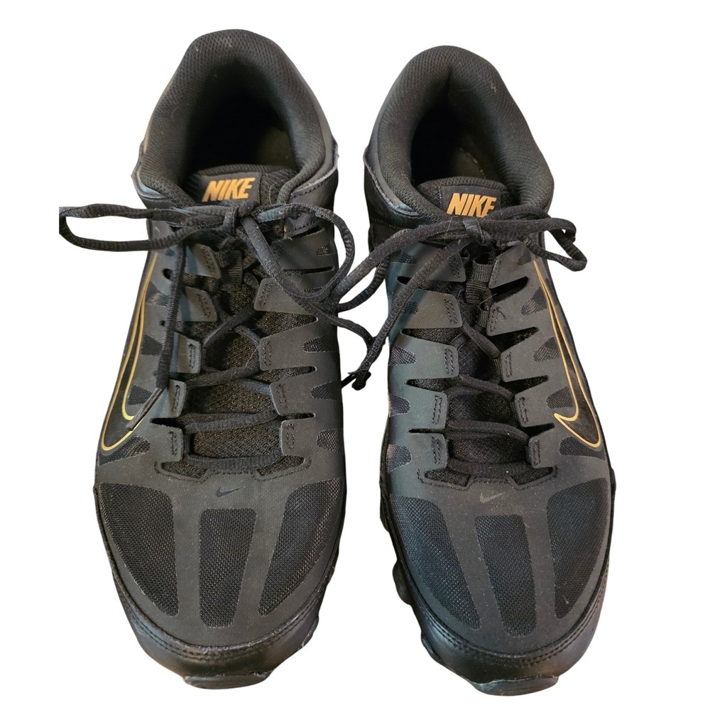 Nike Reax 8 TR Mens Training Shoes Black Gold 621716-020 Size 12